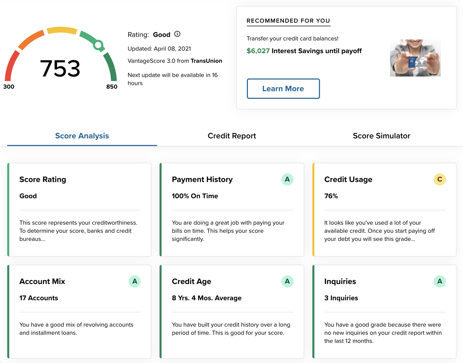 3Rivers Credit Sense Dashboard